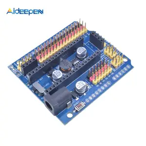 Mikro artı genişletme kartı Nano V3.0 I/O IO 5.5*2.1mm bağlantı noktası mikro artı genişletme kartı sensörü 5V arduino için R3 Leonardo modülü