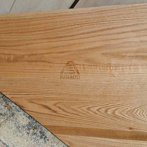 Pedata per scale in legno massello di quercia rossa personalizzata piccola pedata per scale in legno duro con naso quadrato - Product Image 2