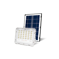 Projecteur LED solaire rechargeable 200W avec réflecteur, indice de protection IP65, pour utilisation en jardin