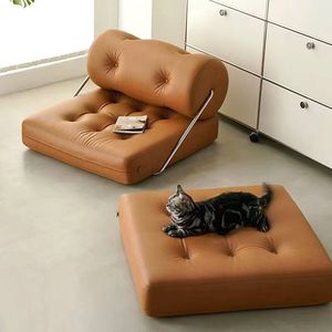 Divano Letto Moderno in Tessuto Ecologico Pieghevole con Design a L per Soggiorno e Hotel, Set Divano Multifunzione - Product Image 5