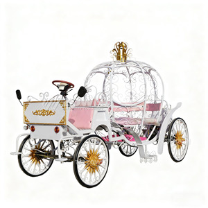 Chariot de luxe en forme de citrouille de Cendrillon, fait main, vintage, électrique, couleur personnalisable, capacité 6 personnes, garantie 2 ans, à <span class=keywords><strong>louer</strong></span> - Product Image 1