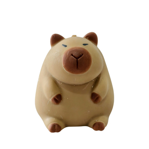 Vente en gros de balles anti-stress en plastique personnalisées avec logo, jouet à presser en forme de capybara - Unisexe, marque HONGMENG - Product Image 1