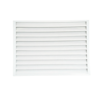 Cache-climatiseur décoratif extérieur en aluminium, durable et réglable, pour unité murale de climatisation extérieure