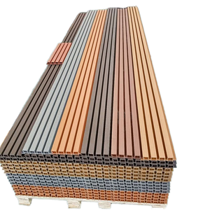 Vente flash Panneau mural extérieur K218/28A en WPC Luxe Écologique Éco-Technique Façade en bois Plastique extérieur <span class=keywords><strong>Protection</strong></span> de l'environnement - Product Image 1