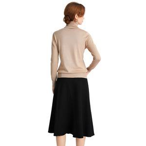 Maglione Invernale Formale a Collo Alto per <span class=keywords><strong>Donna</strong></span>, Maniche Lunghe, Tessuto Intrecciato, Stile <span class=keywords><strong>Basic</strong></span> - Product Image 5