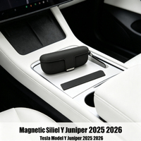 Per Tesla Model Y Juniper 2025 2026: Custodia Magnetica in Silicone per Occhiali, Organizer per Cruscotto, Accessori Interni Auto