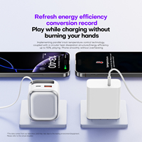 Chargeur mural rétractable 35W PD Chargeur rapide Type-C Prise pliable 5V/3A pour ordinateur portable Téléphone portable Appareil photo OTP/OVP/OCP