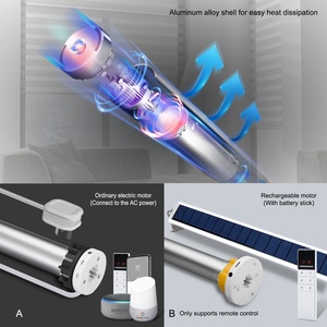 Tende a Rullo Zebra Elettriche Intelligenti Motorizzate <span class=keywords><strong>per</strong></span> Finestre, Compatibili con Alexa - Product Image 5