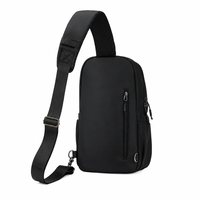 Sac à bandoulière léger en Oxford antivol multi-poches avec sangle réglable unisexe pour les voyages quotidiens