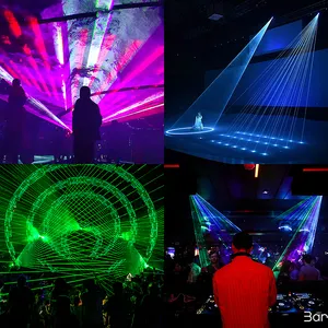 SHTX 3w dj lumière laser disco 2w lazer spots pour ktv night club scène éclairage fête 1w laser spectacle effet lampe avec dmx512