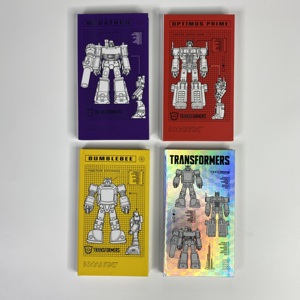 Carnet à couverture rigide en papier imprimé coloré de petite taille 7,8*13,8 cm, vente en gros, motif <span class=keywords><strong>robot</strong></span> rouge Prime pour enfants, étudiants, école - Product Image 5