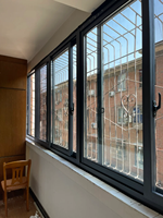 Ventana Corredera de Aluminio de Estructura Simple con Diseño Moderno, Apertura Horizontal, Entrega Rápida para Hoteles y Salas de Estar