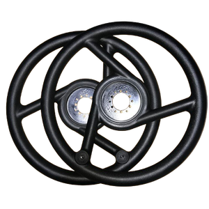 Vô lăng PU 360mm có núm xoay, vô lăng máy kéo, xe go-kart, xe buýt, xe tải, xe công trình - Product Image 3