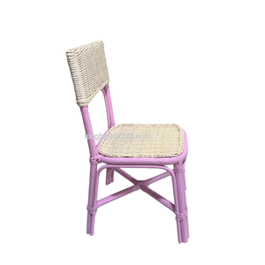 Nouvelle collection 2026 : Chaise enfant en rotin naturel tressé à la main pour la décoration de fêtes d'anniversaire d'enfants - Product Image 5