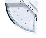 Baignoire sur pied de style européen moderne de luxe Baignoire blanche en acrylique rectangle à double remous de massage pour hôtels