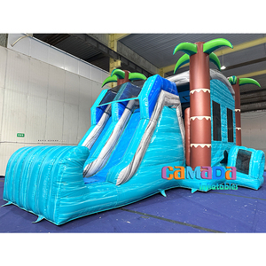 Structure gonflable commerciale pour événements, combo toboggan <span class=keywords><strong>aquatique</strong></span> et château rebondissant, qualité adulte, avec souffleur, pour la <span class=keywords><strong>location</strong></span> - Product Image 2