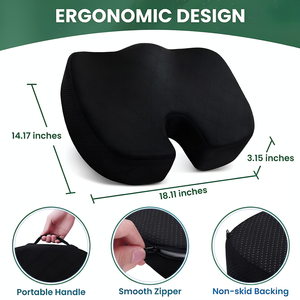 Cojín de Espuma Viscoelástica en Forma de U Personalizado para Silla, Alivio de Presión, Soporte para Coxis, Almohada de Asiento para Distribuidores - Product Image 3