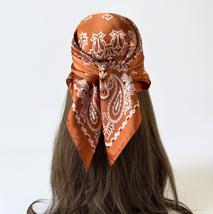 Hijab en mousseline de soie pour femmes, imprimé floral, léger, long, pour un usage quotidien, toutes saisons - Product Image 5