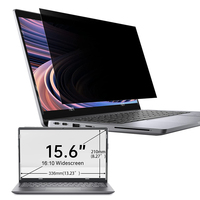 Écran de confidentialité pour ordinateur portable de 15,6 pouces pour Lenovo Hp Dell Acer Asus Thinkpad Envy Xps, filtre protecteur amovible 16:10