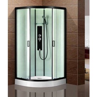 Bla madone — Design Simple et personnalisable, en verre trempé, toilettes, salle de bain, douche, cabine, salle de bain, noir, pologne