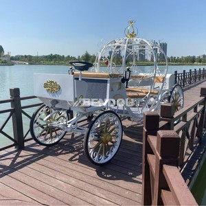 Carruaje Eléctrico de Calabaza de Color Personalizado, Estilo Europeo Real Romántico para Bodas - Product Image 1