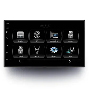 Autoradio multimédia 7 ", android, Gps, Ipod, BT, radio, AUX, 2 Din, lecteur DVD, mp5, pour voiture