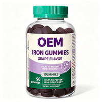Gummies de Fer Naturel 25mg avec Racine de Betterave et Vitamine C Sans OGM Complément Alimentaire Délicieux à Mâcher pour le Bien-être