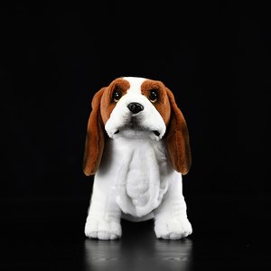 Peluche Personalizado Realista <span class=keywords><strong>de</strong></span> Perro Basset <span class=keywords><strong>Hound</strong></span>, Cojín Largo <span class=keywords><strong>de</strong></span> Animal <span class=keywords><strong>de</strong></span> Peluche para el Hogar, Suministro para Boutiques, Fabricación Personalizada OEM ODM - Product Image 2