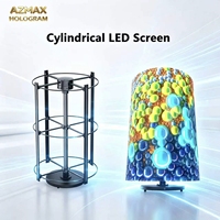 Écran LED cylindrique incurvé, écran circulaire, affichage sphérique LED pour publicité intérieure, écran publicitaire intérieur