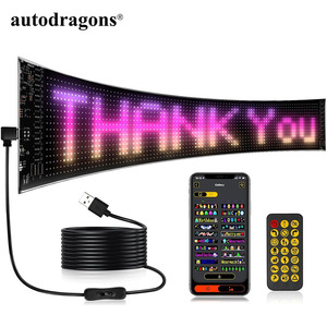 Autodragons - Pantalla LED Flexible Personalizable con Texto, Patrones y Animaciones Programables, con Control Remoto y Aplicación - Product Image 3