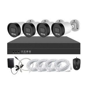 Hệ thống camera đạn 5MP Full Color NVR 4 camera IP AI POE 5MP, bộ <span class=keywords><strong>Kit</strong></span> NVR POE 4 kênh, hệ thống camera an ninh CCTV 4 kênh - Product Image 2