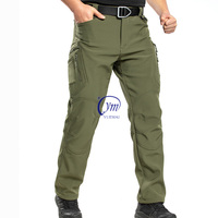 Pantalon cargo tactique pour homme, personnalisé, chaud, imperméable, en polaire, pour l'automne et l'hiver, pour le travail en extérieur