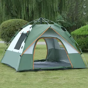 Automatische Outdoor Sport Familie 3-4 Persoon Huis Snelle Pop Up Instant Camp Tent