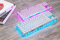 Keyboard Gaming Mekanik Berkualitas Tinggi 87 Tombol USB Berkabel dengan Lampu LED RGB