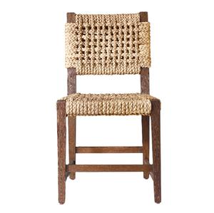 เก้าอี้รับประทานอาหารไม้โอ๊คแบบปรับแต่งได้สำหรับงานแต่งงานเก้าอี้รับประทานอาหารทำจากหญ้าทะเลทำด้วยมือ - Product Image 2