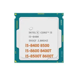컴퓨터 CPU i5-8400 i5-8500 i5-8600 i5-8400T I5-8500T i5-8600Tused 2.8ghz 인텔 코어 용 Lga 1151 CPU 프로세서