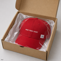 Casquette de baseball imprimée à 6/5 panneaux avec broderie 3D, tissu en toile polyester/coton réglable
