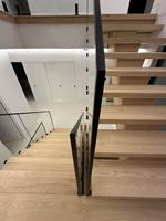 Marches d'escalier en bois à poutre unique, directement de l'usine, épaisseur 68 mm