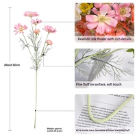 Tiges de marguerites artificielles en soie Cosmos pour arrangements de vases à domicile, centres de table de mariage, tables de fête, vitrines de magasin, décoration en gros