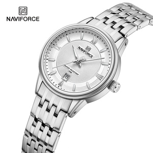 NAVIFORCE Top Watch Quartz Watch Elegant Stainless Steel Bracelet Watch Fashion <b>Clock</b> 8040 - Product Image 1