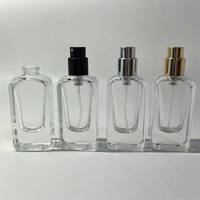 Botol Parfum Kaca Mini Portabel 15 ml 15ml Bening Crimp Pressurized Fine Mist Spray Atomizer Botol Kemasan Minyak Parfum