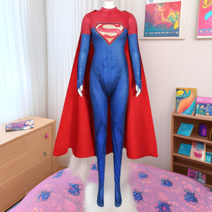 Disfraz de Supergirl Manyusha con Capa, Traje Completo de Anime para Mujer Adulta - Product Image 1