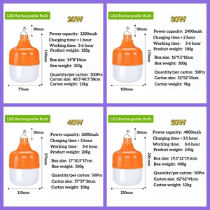 OTHC AY962 LED Energy-saving Outdoor Garden Camping Light Plastic Waterproof <strong>Rechargeable</strong> Bulb 6000K Daylight Dimmable Super - Product Image 6