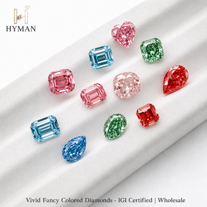Diamanti Sintetici Colorati di Varie Forme Certificati IGI da 0,5-5,0 Carati Taglio Rosa per Creazione di Gioielli Pietre Sciolte all'Ingrosso - Product Image 1