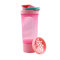 Bouteille de shaker à protéines réutilisable écologique de 800 ml avec logo personnalisé, en matériau PP/PE, pour une utilisation en extérieur, fabrication OEM