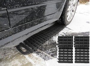Tapis <span class=keywords><strong>de</strong></span> Traction réglable pour voiture, avec poignées en caoutchouc, pour le sable, la <span class=keywords><strong>boue</strong></span> et la neige, voie d'urgence - Product Image 2
