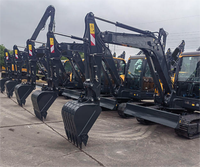 Excavator Crawler HX60PRO yang Fokus pada Pengerjaan di Area Terbatas untuk Rekonstruksi Halaman dan Tugas Tata Letak Hortikultura