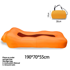 Sofá Inflable Individual Moderno, Ligero y Ecológico, Autoinflable, con Base Antideslizante, Plegable, de Tela Oxford, para 2 Personas - Product Image 2