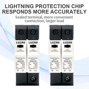 LUZRO NFU9-40 התקן הגנה מפני נחשולי מתח AC 2P 275V 385V 420V 20kA-40kA  לתעלת דין, הגנה מפני ברקים וסולארי - Product Image 5