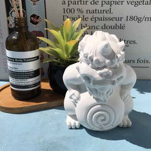 Pierre de sable vert argent <span class=keywords><strong>dessin</strong></span> Pi Xiu décoration Silicone moule aromathérapie <span class=keywords><strong>bougie</strong></span> moule ciment mortier modèle Animal dieu bête - Product Image 3